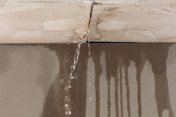 Professional Commercial Water Damage Restoration technician working in Red Hill, PA